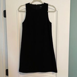 Theory Elegant Black Sleeveless Mini Dress